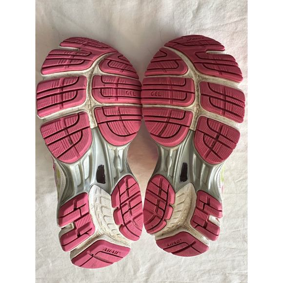 Asics Gel Kayano 21 C459N 3591 Pink Yellow Sz 1.5 Shoes Girls Kid Youth - Picture 11 of 15